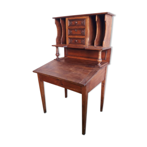 Bureau à pente avec trieur, tiroirs