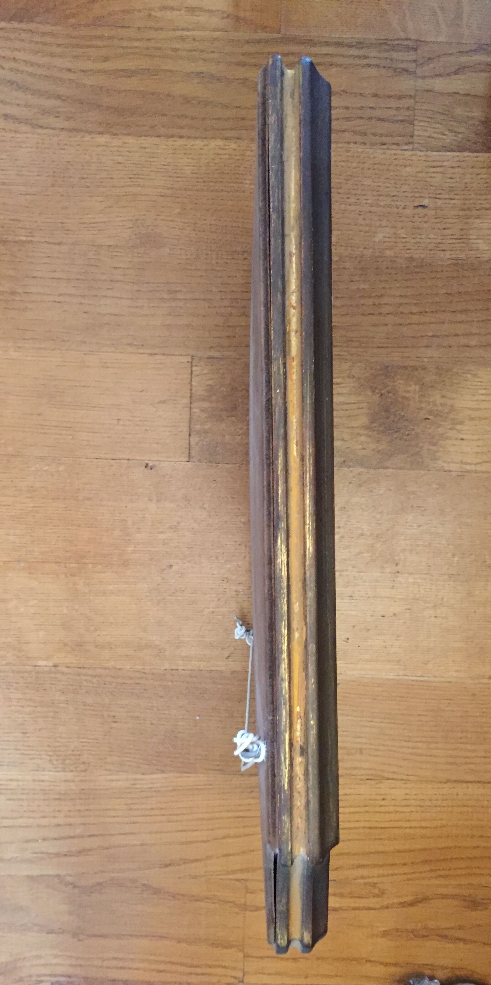 Mirror wooden gold 38 x 26 cm