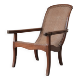 Chaise de planteur colonial avec accoudoirs extensibles