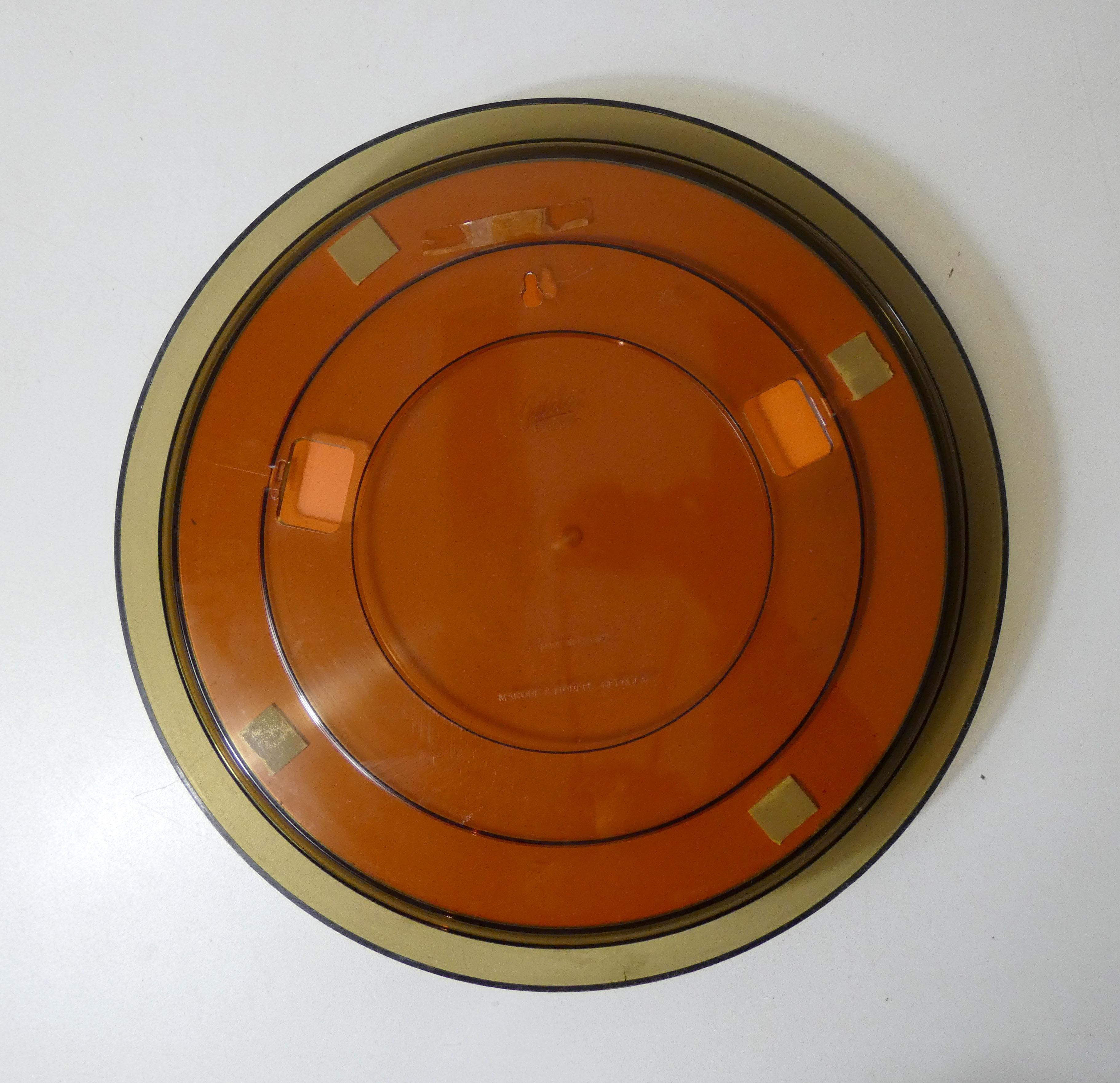 Gilac mirror in vintage smoked plastic