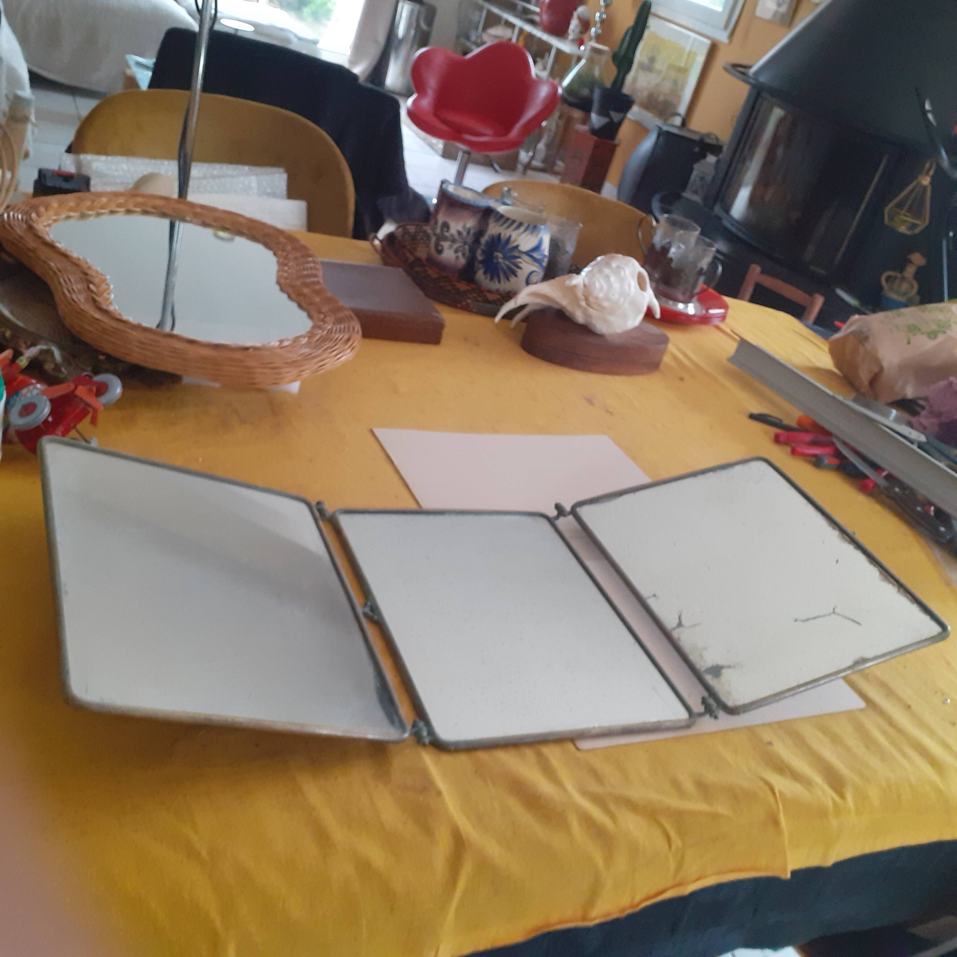 Barber triptych mirror, 1920s