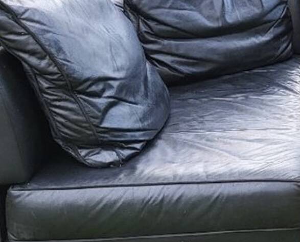 Ligne Roset leather corner sofa