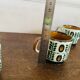 Ensemble de 4 tasses Motif Noix Belguim Boch