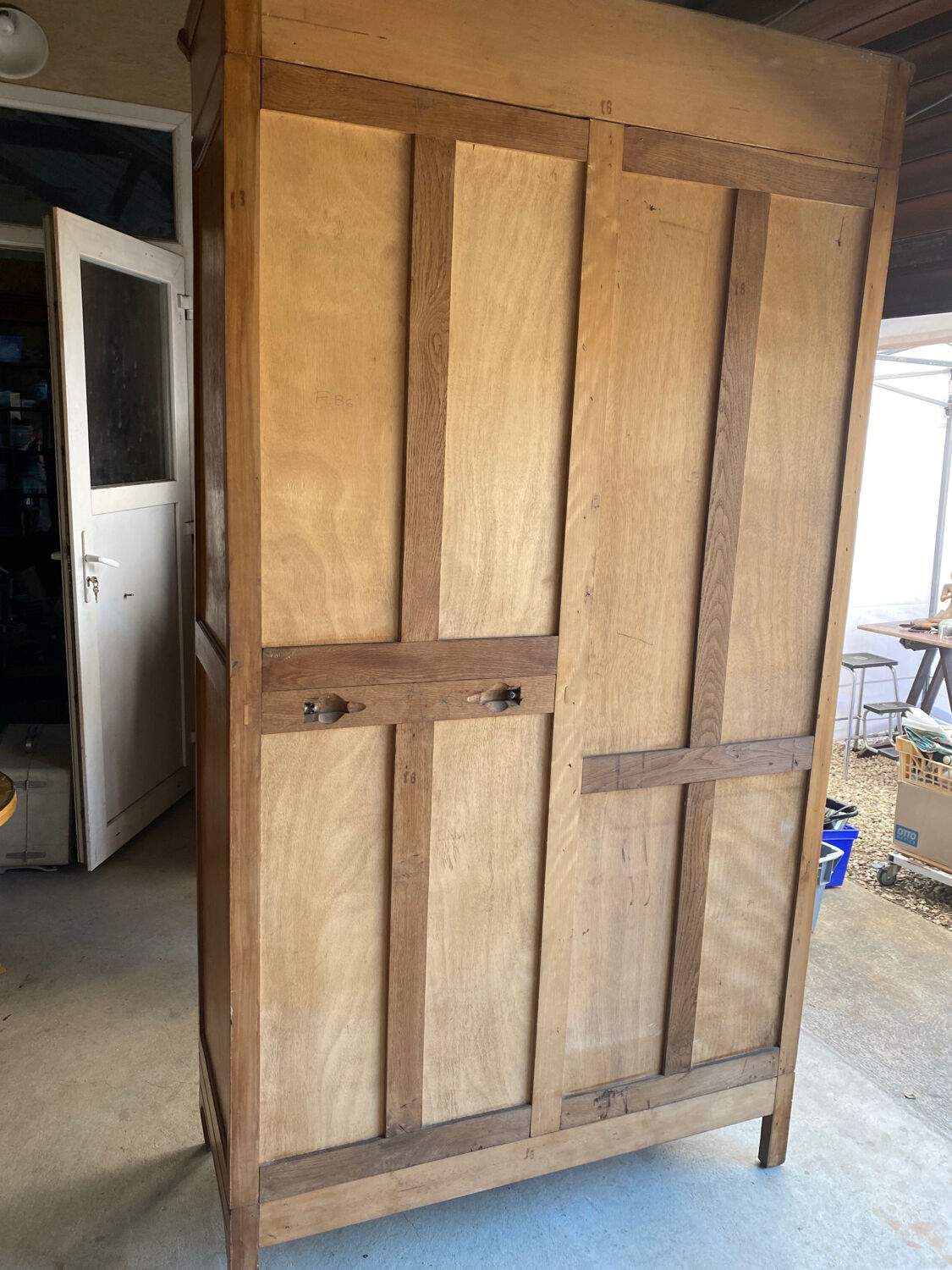 Art Deco hotel-style Parisian wardrobe chest or