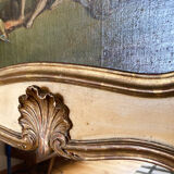 Fireplace trumeau mirror, gilded