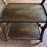 Walnut wheeled dessert trolley, circa 1900