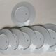 6 Limoges white porcelain plates