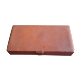 Vintage leather game box from Le Tanneur