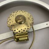 Plafonnier mural en métal opale moderniste, Italie années 1950