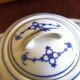 Sugar bowl and porcelain top Jäger Eisenberg - Saxon Blue