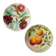 Lot assiettes en barbotine