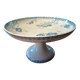 Floral patterned earthenware compote from Royat by Sarreguemines.