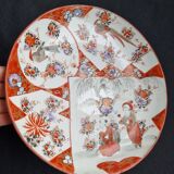 Antique Kutani porcelain plate (Meiji period, 19th century)