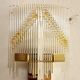 Methacrylate and metal wall lamp. Italy, 1980s.