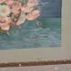 Aquarelle ancienne bouquet de fleurs