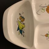 Plat compartimenté apéritif faïence multicolore Septfontaines Villeroy et Boch