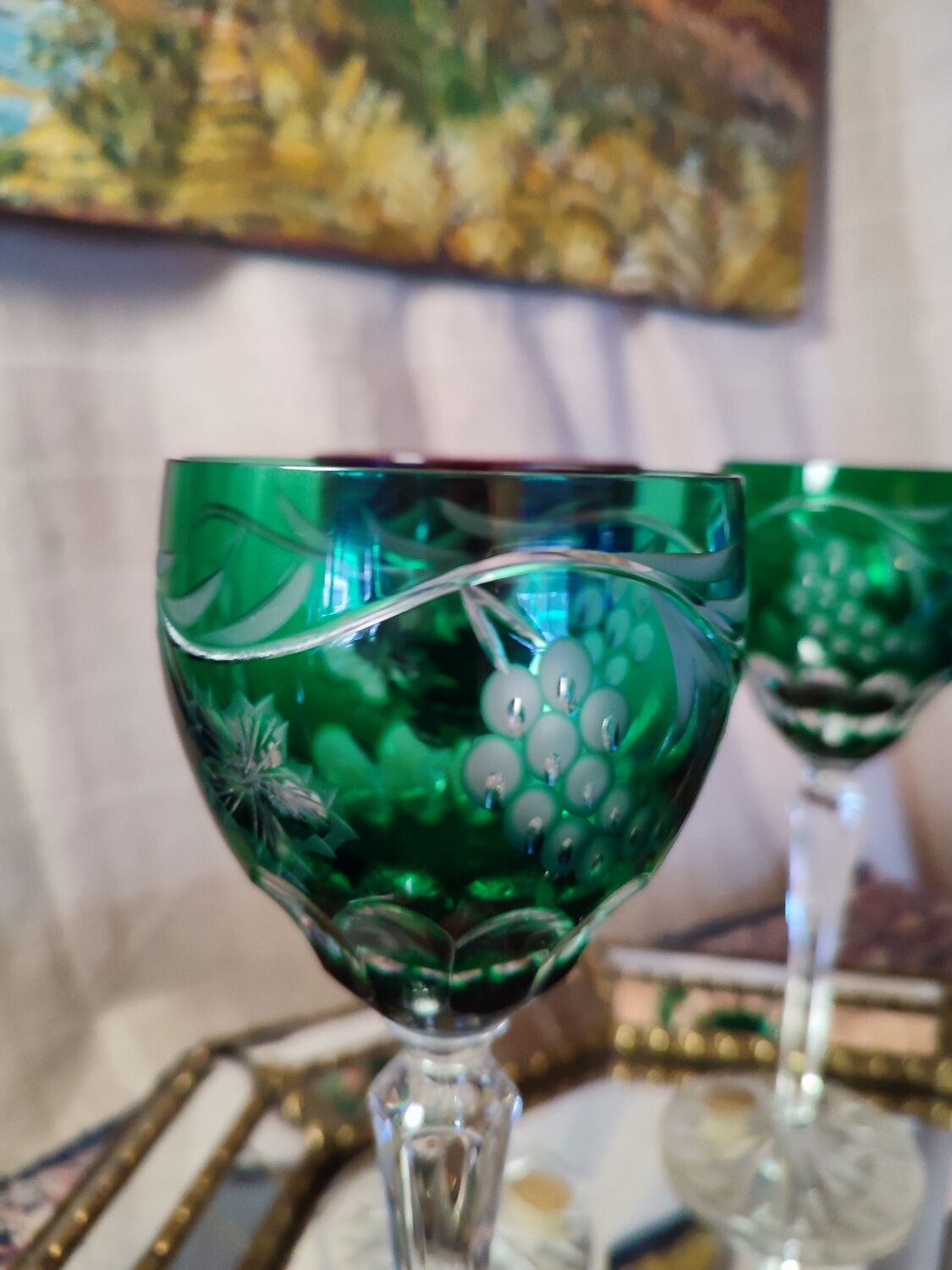 Double color crystal glasses the grand dukes