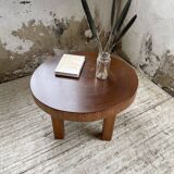 Circular brutalist table from the 1950s