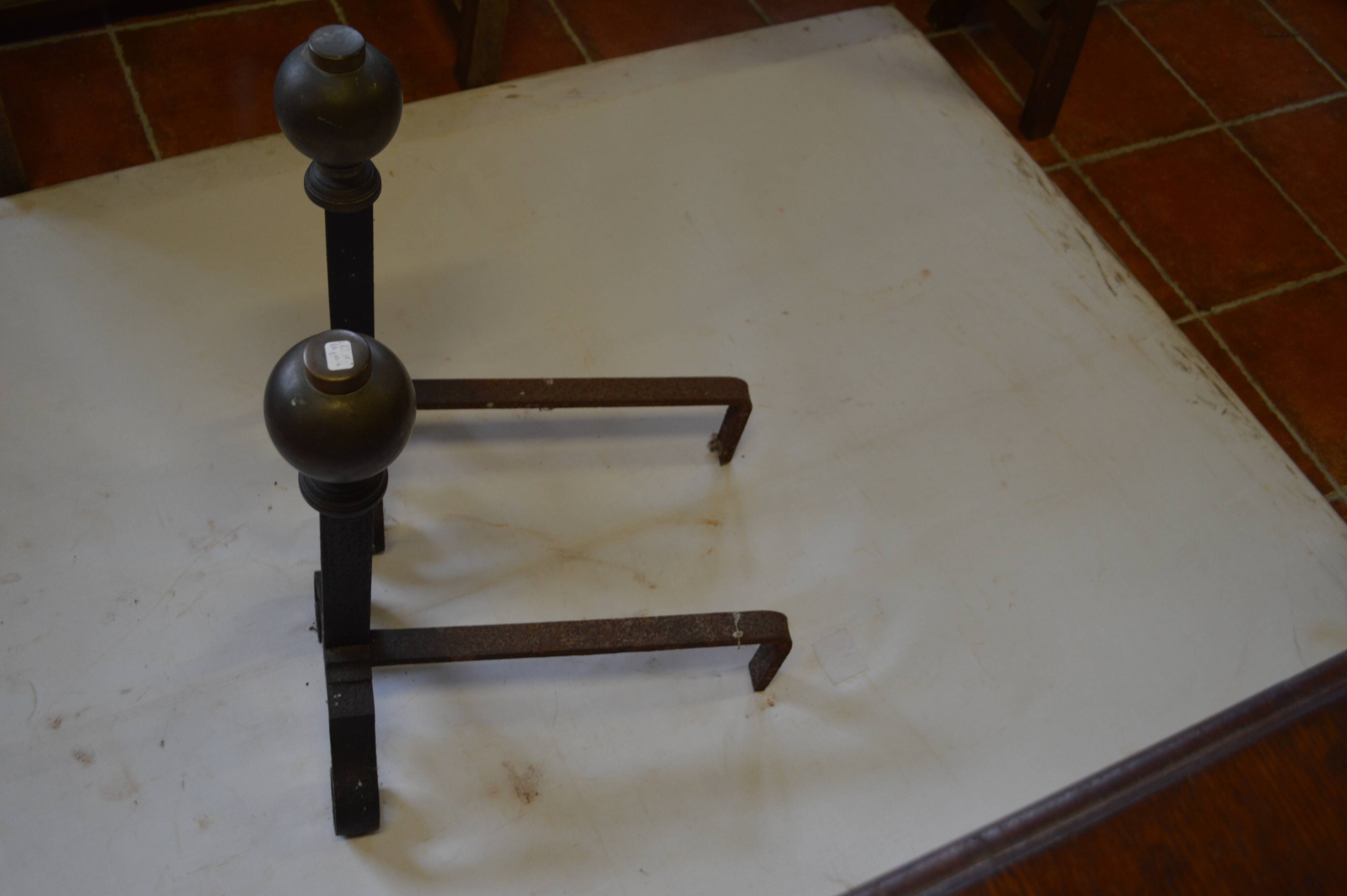 Wrought iron and brass channels