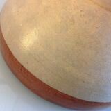 Grey and brown varnished cermic salad / vintage 60-70s