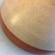 Grey and brown varnished cermic salad / vintage 60-70s