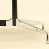 Eames Segmented Oval Dining Table in White Marble & Stainless Steel