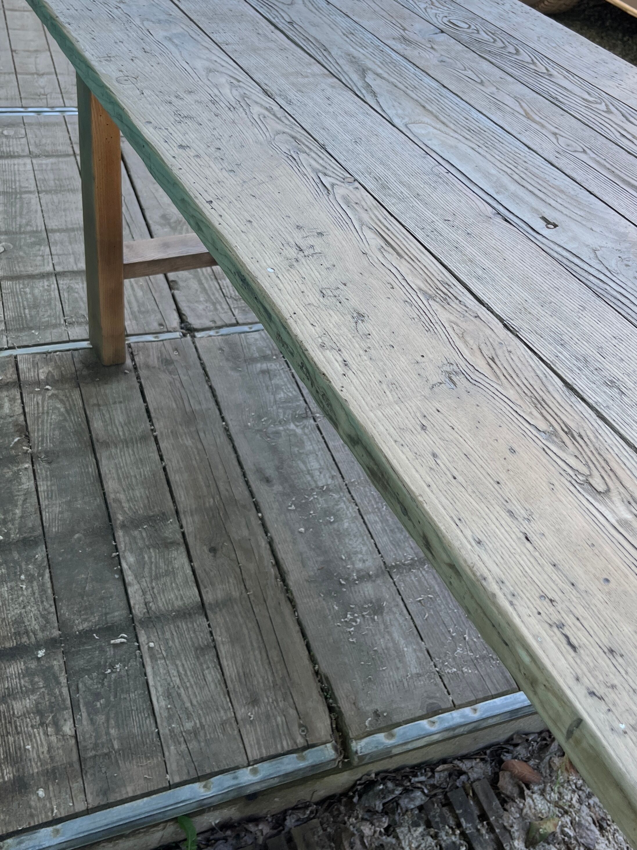 Old farmhouse table