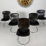 Suite de 5 chaises Cidue, Italie 1970
