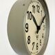 Grey Industrial Factory Wall Clock from Pragotron, 1950s