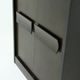 Brutalist Belgian Bar Cabinet in Dark Brown Stained Oak, 1970s