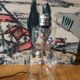 Vintage table lamp foot 70 glass