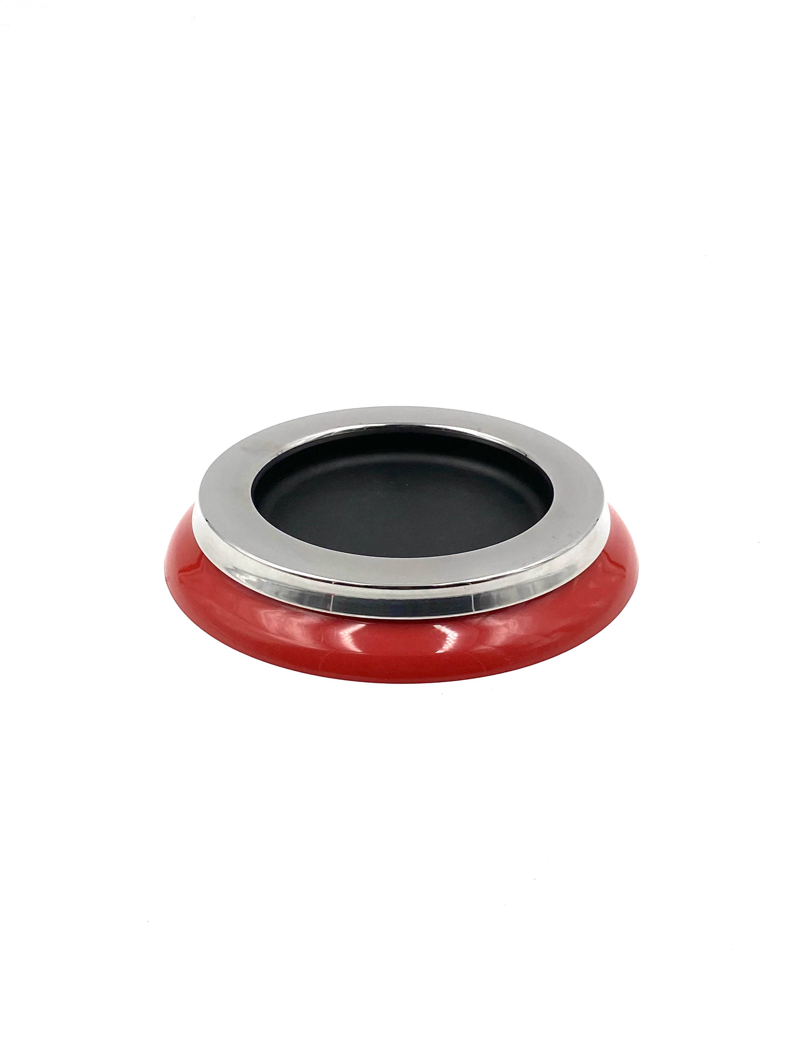 Sergio Asti, mod.4635 red ashtray / catchall, Kartell Italy 1967