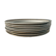 8 dessert plates in golden porcelain and saint Amand Ceranord