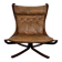 Leather armchair with a beech structure, Falcon model by Sigurd Ressel for Vatne Møbler, Denmark, 1970.