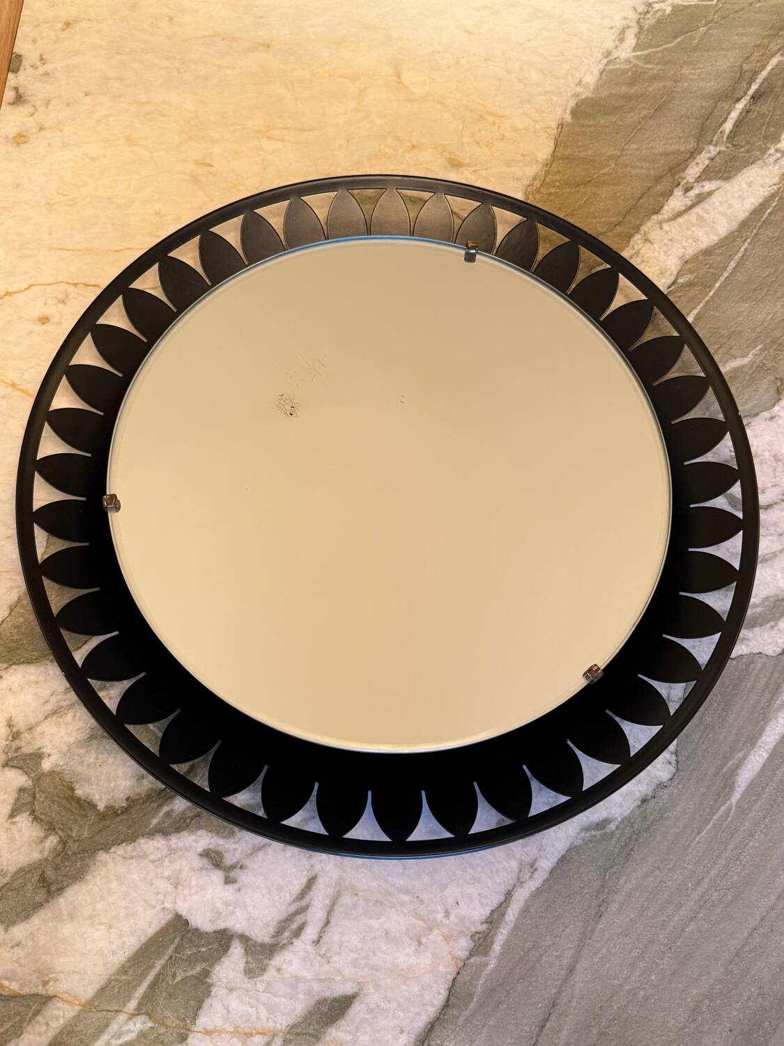 Backlit mirror by Ernest Igl for Hillebrand