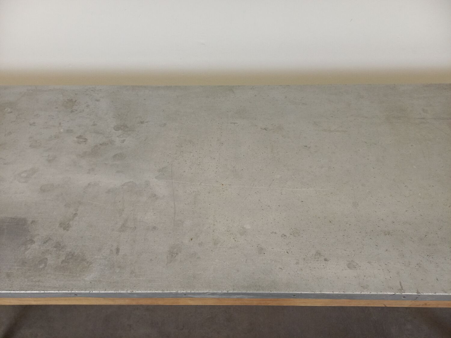 Bistro table zinc tray 185 cm