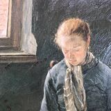 Reproduction of Fritz von Uhde's cat reader