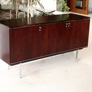 Sideboard solid wood and steel, France, cira 1970, Negroni edition