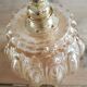 Vintage globe wall lamp in molded glass