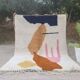 Tapis berbère beni ourain tissé main traditionnelle taille 150 x 250 cm