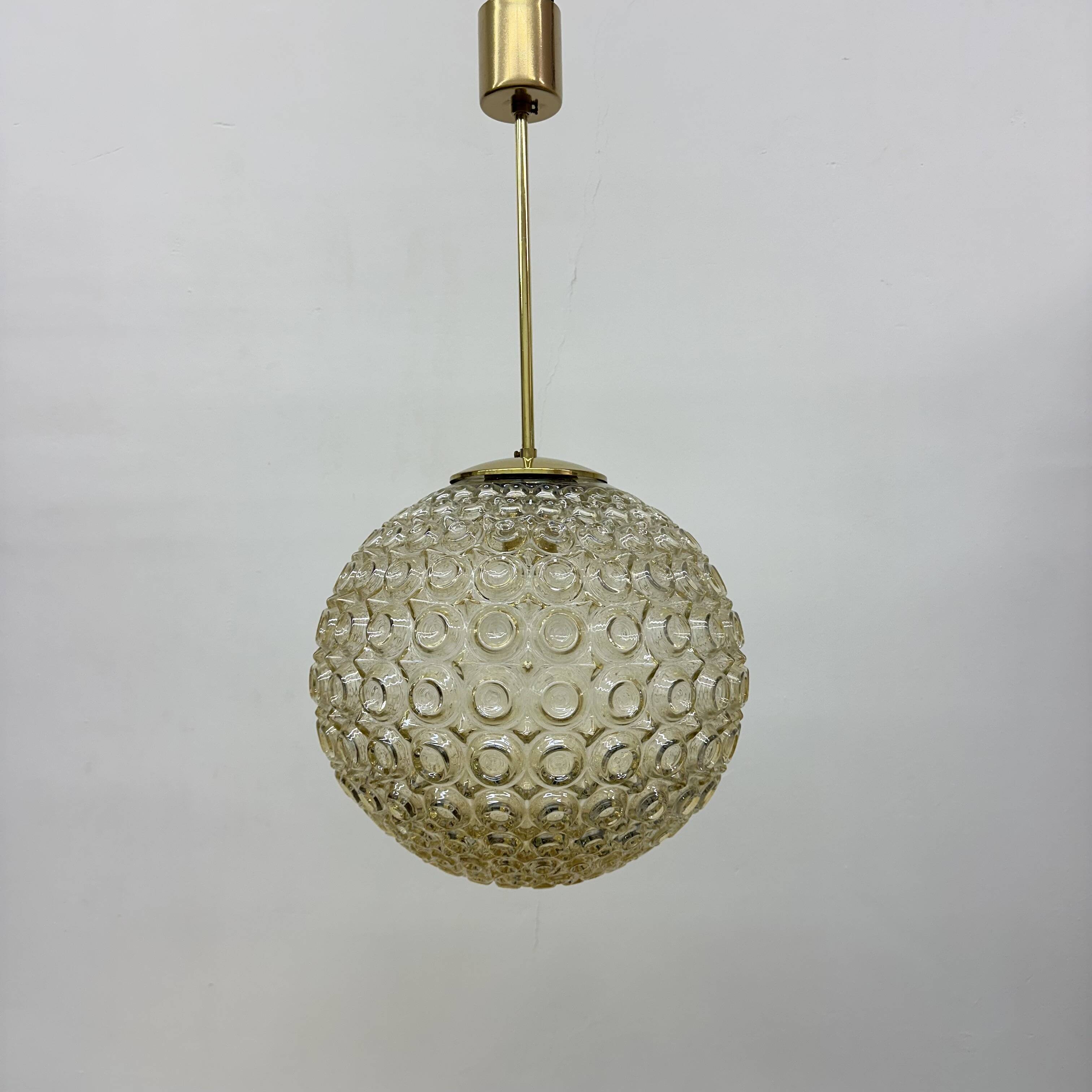 Limburg Glashütte bubble glass pendant light , 1970’s