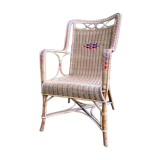 Vintage rattan armchair 1960