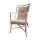 Fauteuil rotin vintage 1960
