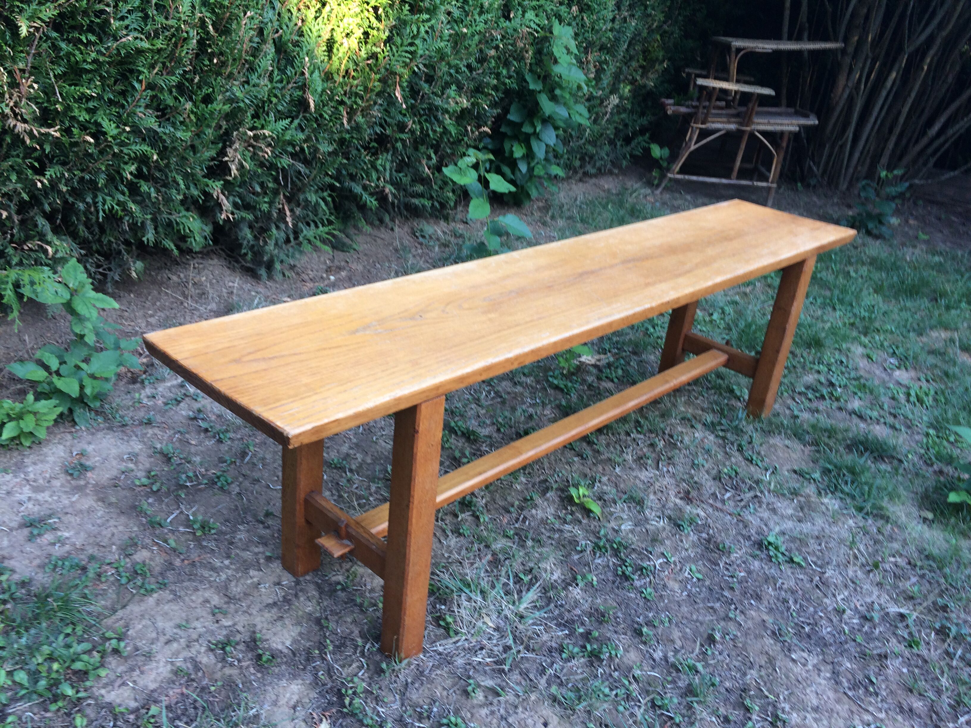 Vintage oak bench