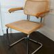 Cesca B64 vintage chair with armrests - Marcel Breuer in light beech - Vintage - Made in Italy - 80s (6 available)