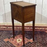 Early 19th century cherrywood bedside table