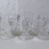 transparent chicken egg cups