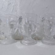 transparent chicken egg cups