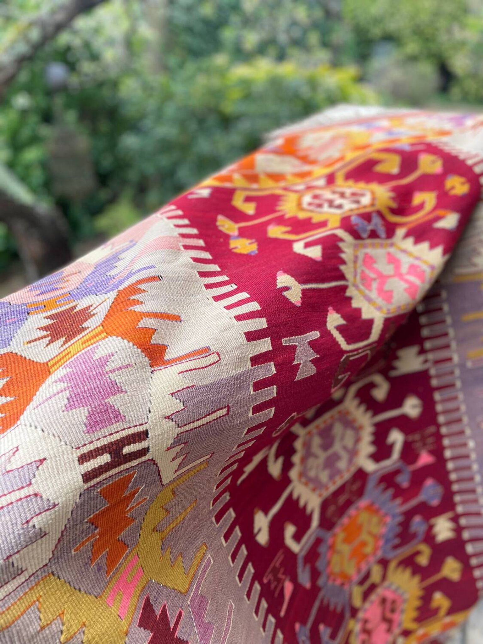 Beautiful old Kilim rug. 19th century. Handmade.