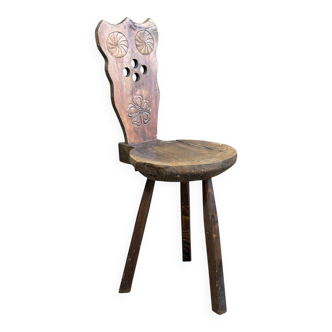 Brutalist tripod chair